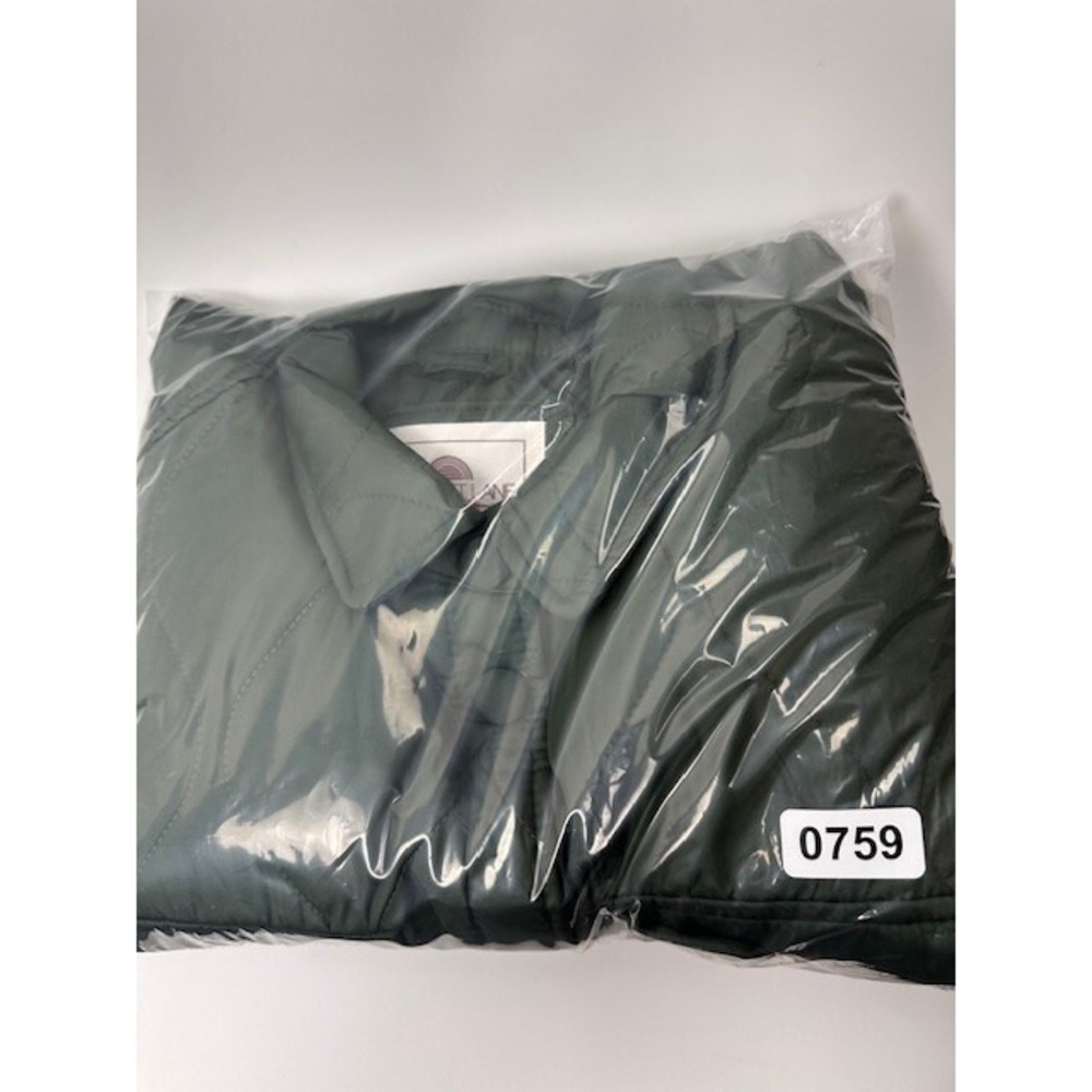 1 Sunset‎ Lane Quilted Puffer Jacket Womens S Dark Green Zip Snap Pockets Winter - Picture 13 of 13
